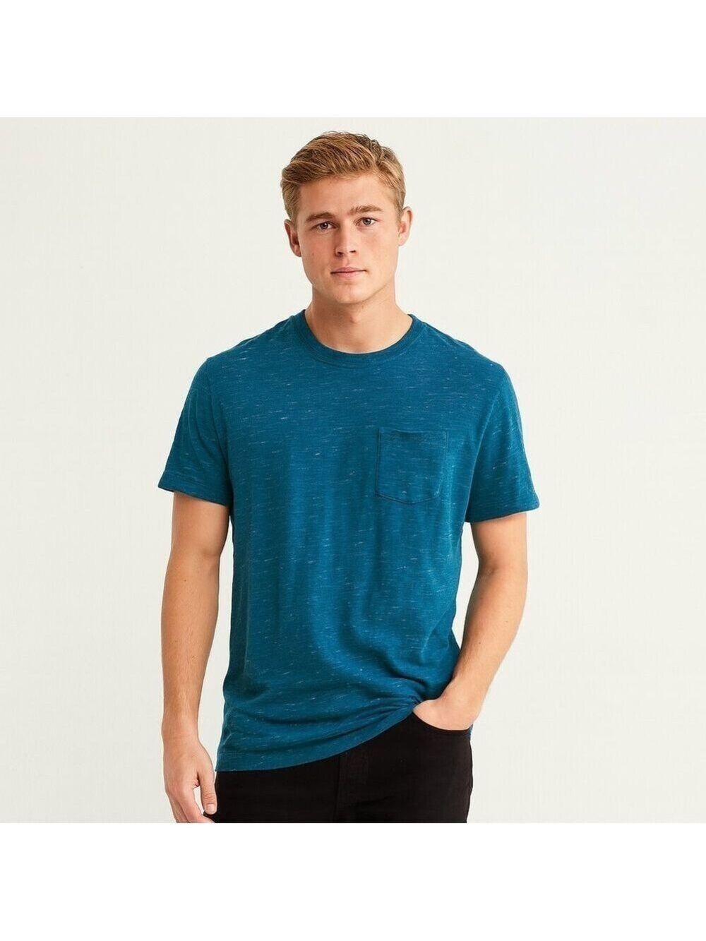 Aeropostale Blue Heathered Cotton Tee Shirt Small
